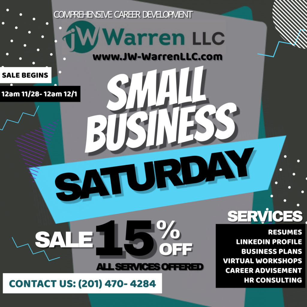 SMALL BUSINESS SATURDAY SALE! – JW Warren LLC